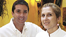 Gli chef Roberto e Paula Lazzarini